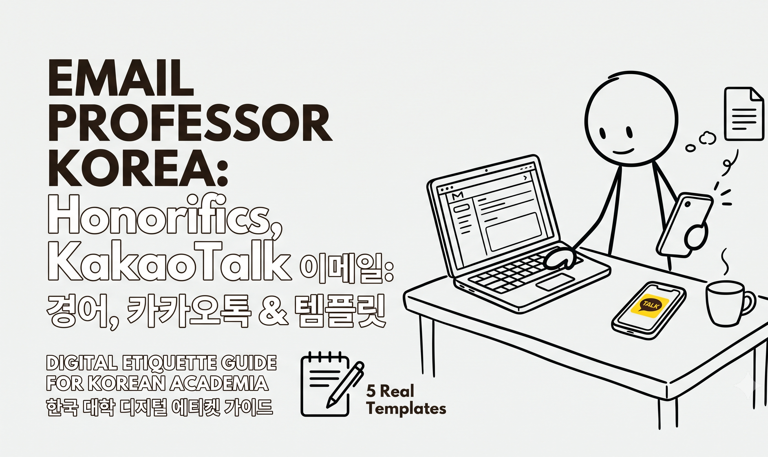 Emailing a Professor in Korea: Honorifics, KakaoTalk Etiquette, and 5 Real Templates